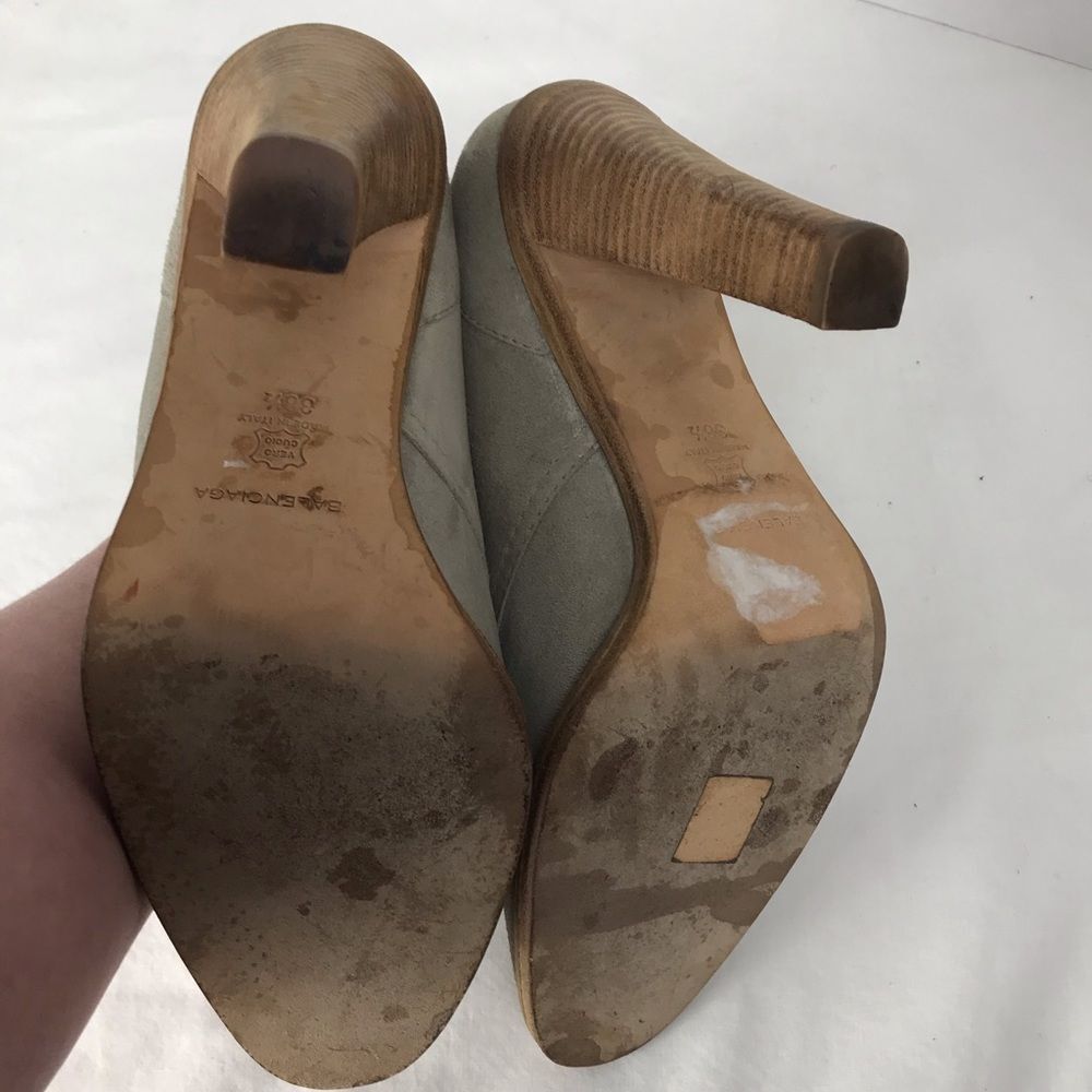 Balenciaga Suede Stacked Heeled Lace Up Booties 38.5 EUR - Picture 7 of 9